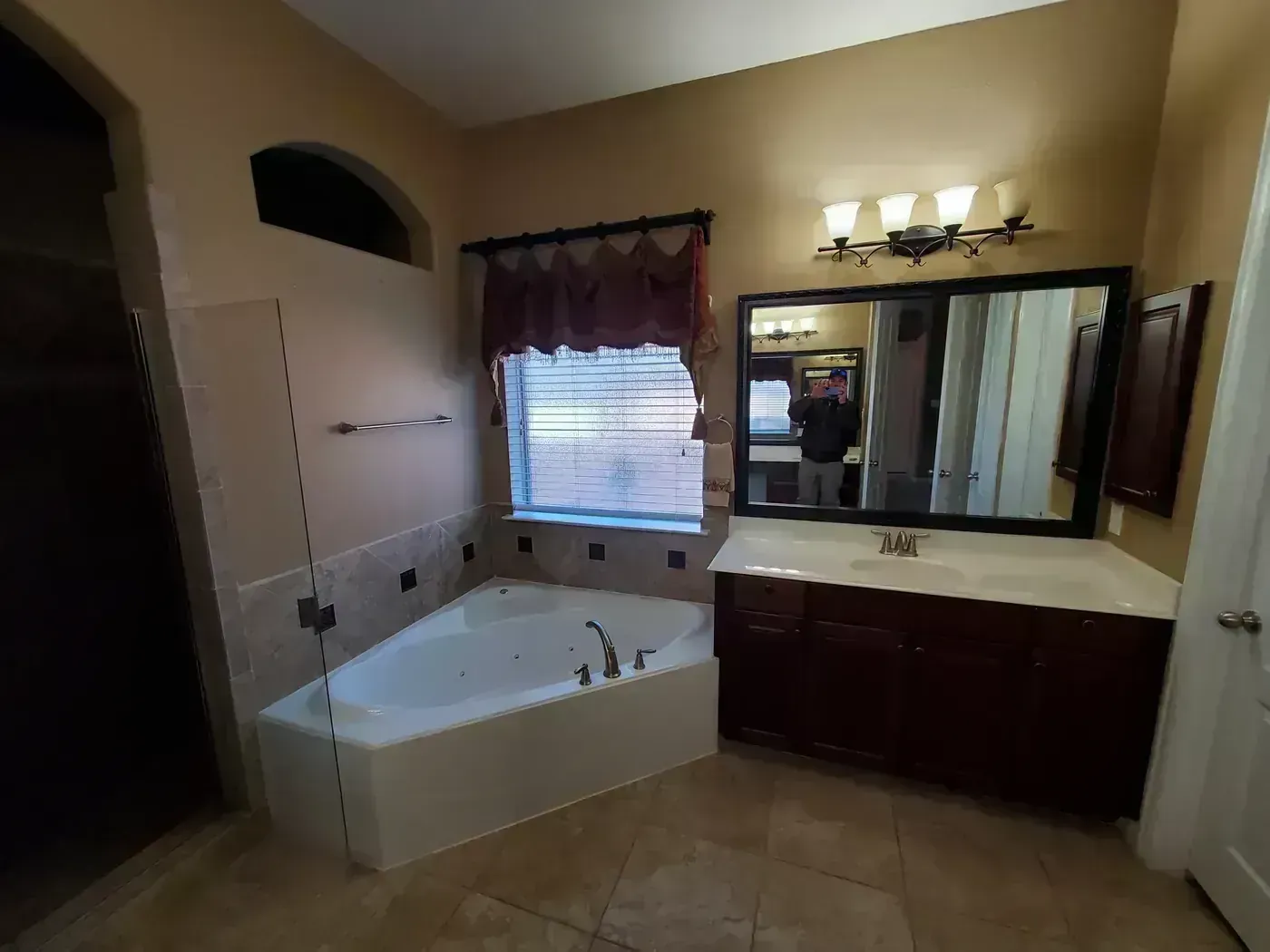 Primary bathroom before remodel by BNB Concepts