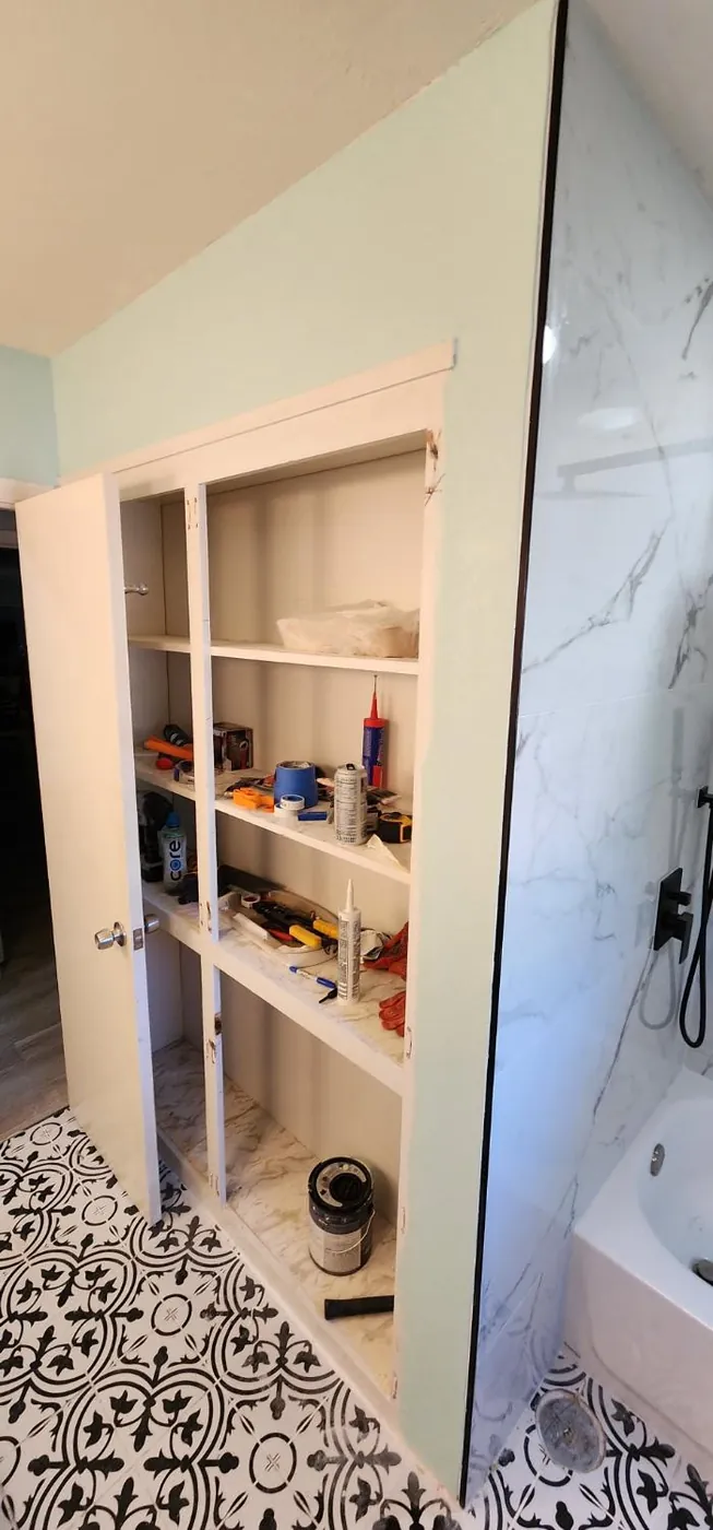 Built-In Shelving before remodel by BNB Concepts
