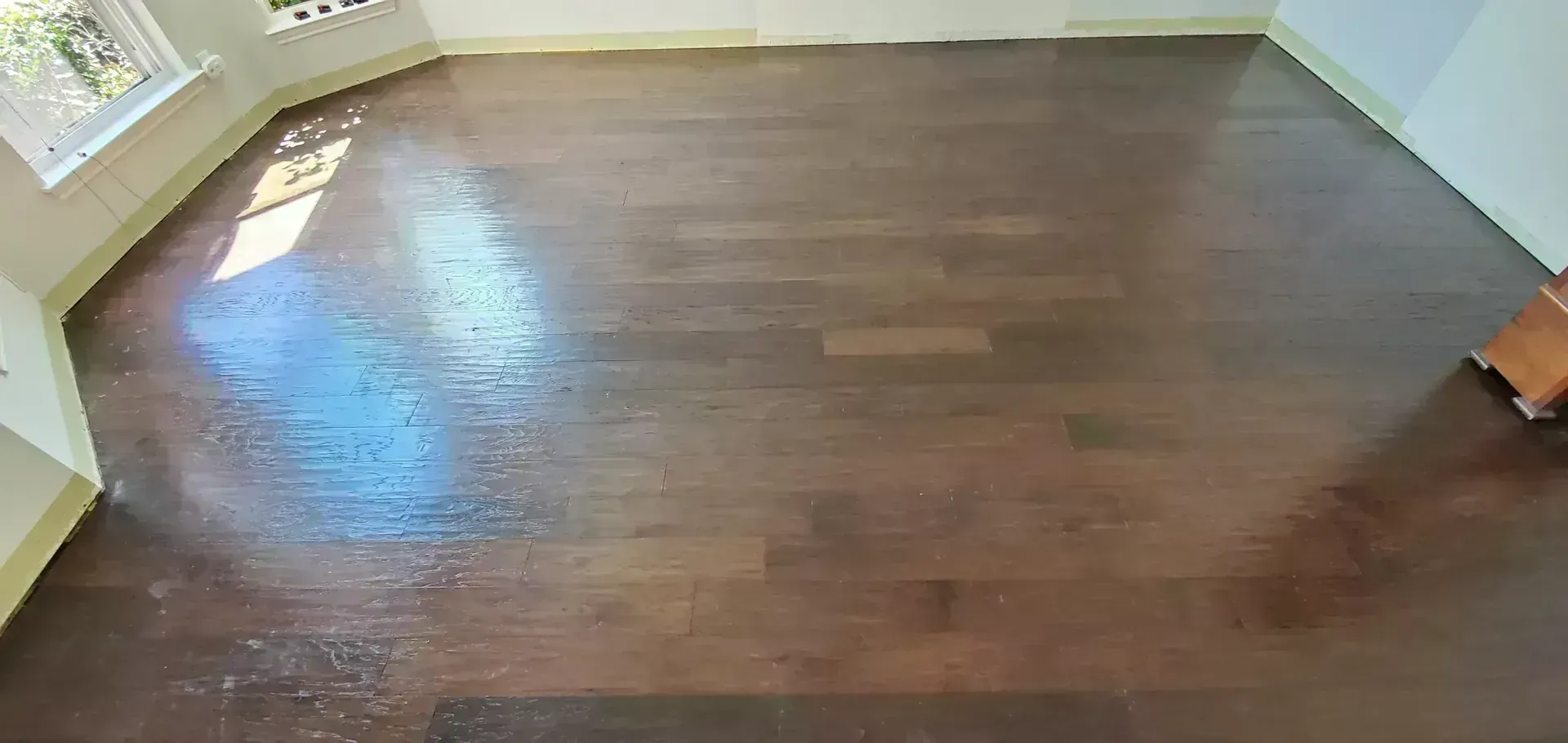 Refinished Dark Hardwood by BNB Concepts
