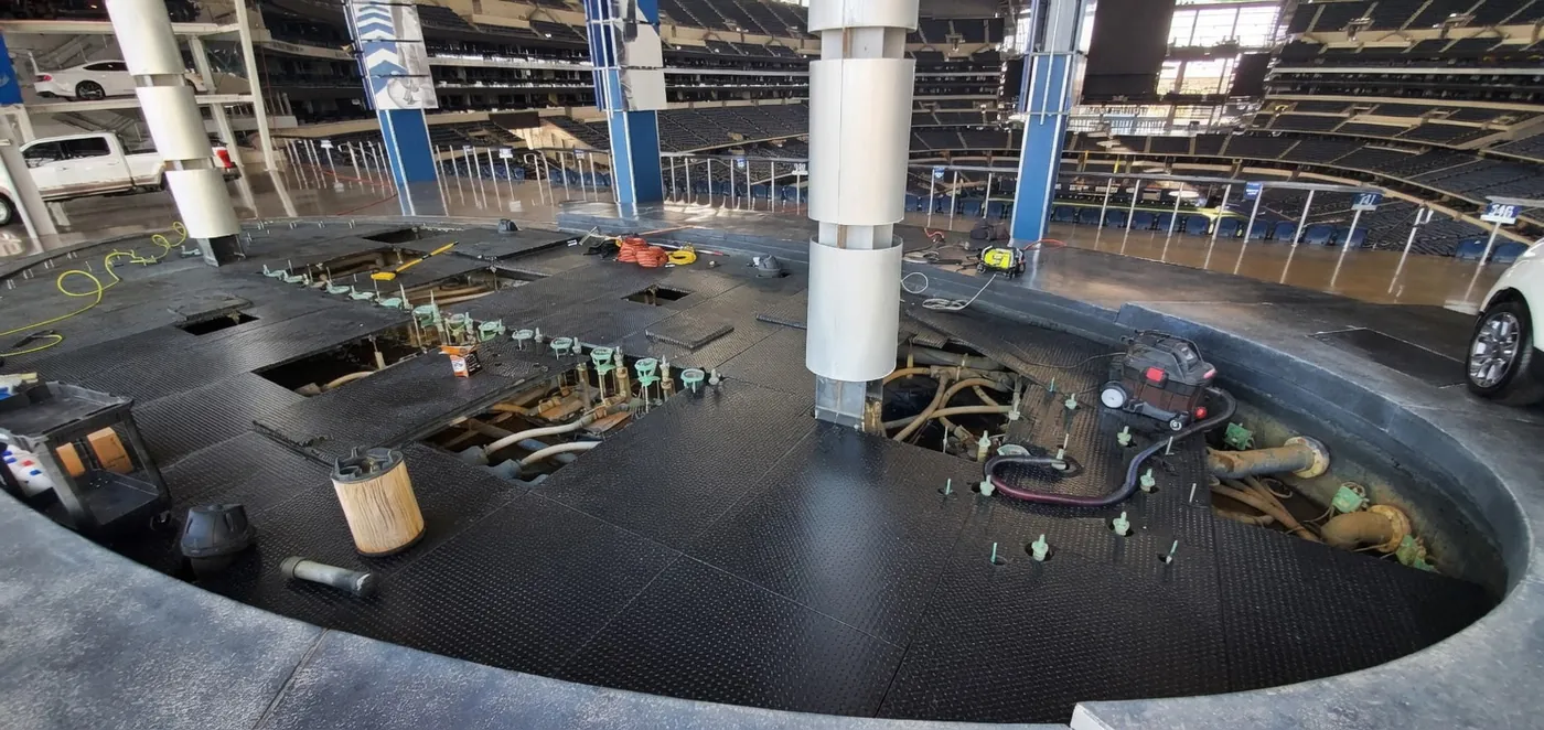 Cowboys Stadium Fountain Plumbing by BNB Concepts