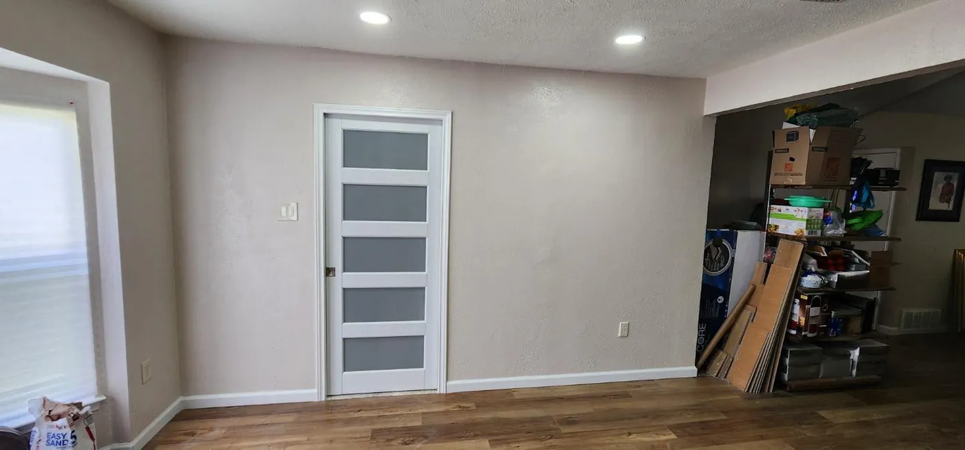 Frosted-Glass Pocket Door by BNB Concepts