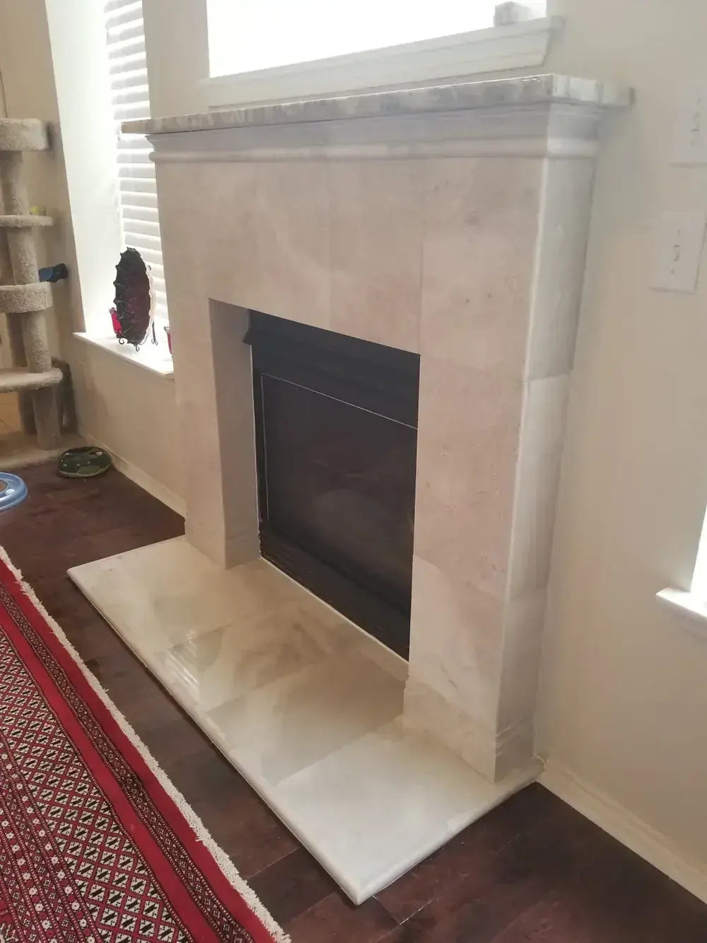 Travertine Fireplace Surround by BNB Concepts