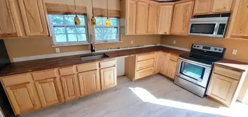 Natural Hickory Kitchen by BNB Concepts