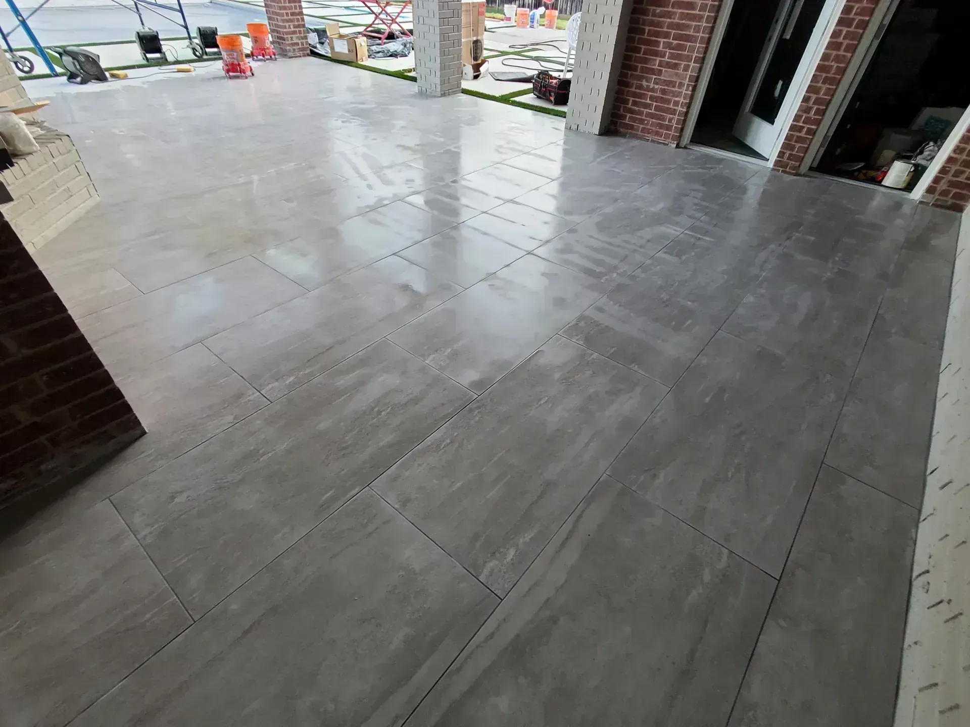 Stamped concrete patio by BNB Concepts